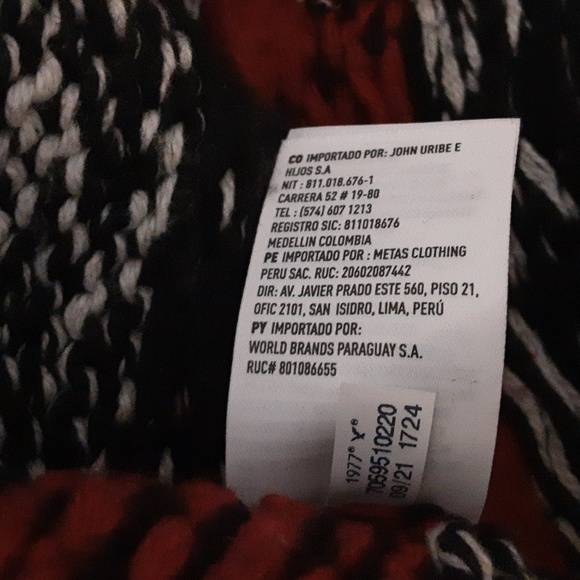 American eagle outfitters cardigan mens M cable knit collared grey fair isle Y2K - Picture 7 of 9